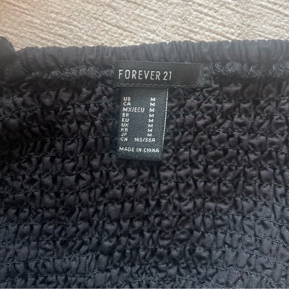 Forever 21 Black Crop Top - Picture 2 of 3